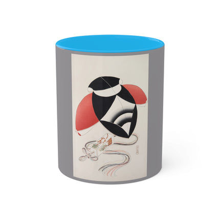 Illustrations of Japanese Toys Pl.056 by Kawasaki Kyosen Colorful Mugs, 11oz