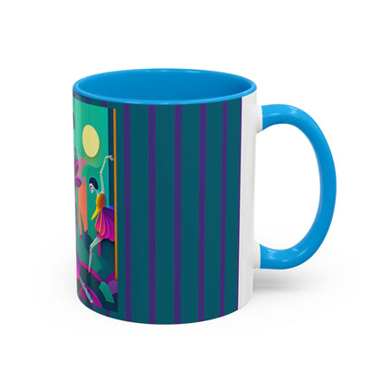 Dance of the Skeleton Ballerinas Colorful Mugs (11oz, 15oz)