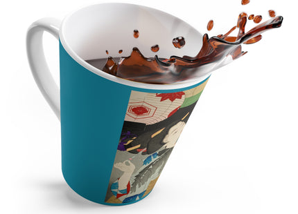 Looking Observant; The Appearance of a Kyoto Waitress of the Meiji Era by Tsukioka Yoshitoshi Latte Mug