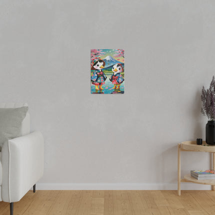 Rainy Day Ducks Matte Canvas, Stretched, 0.75"