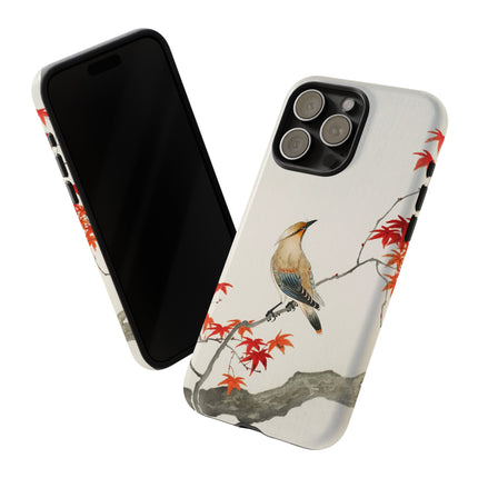 Japanese Bird on Maple by Ohara Koson Phone Cases