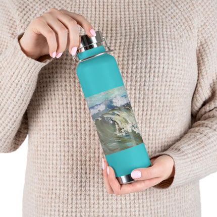 The Wave by Karl Hagemeister Copper Vacuum Insulated Bottle, 22oz