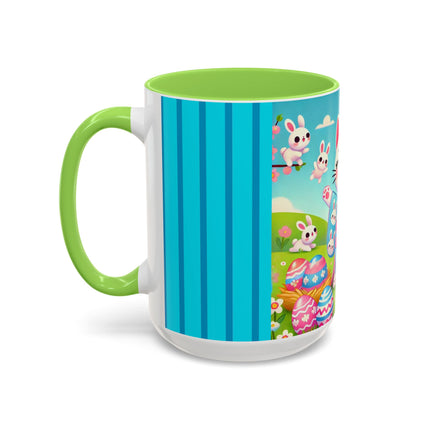 Springtime Kitten’s Easter Joy Colorful Mugs (11oz, 15oz)