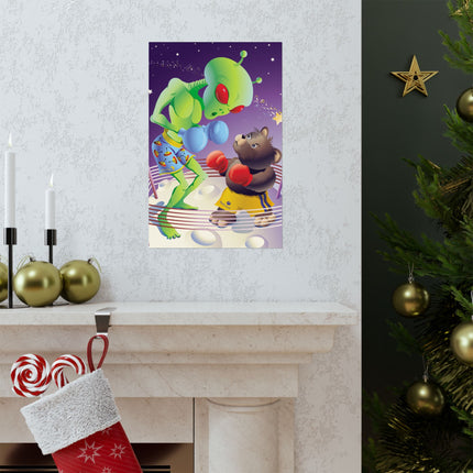 Cosmic Clash Premium Matte Vertical Posters
