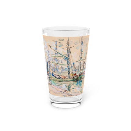 Marseille by Paul Signac Pint Glass – Tall Ships & Harbor Glow