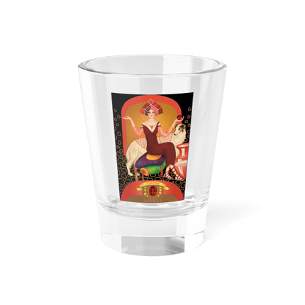 January & Garnet (from the Gem Series) by Sofia Chiostri Shot Glass, 1.5oz