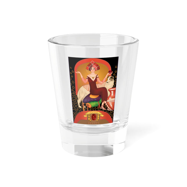 January & Garnet (from the Gem Series) by Sofia Chiostri Shot Glass, 1.5oz