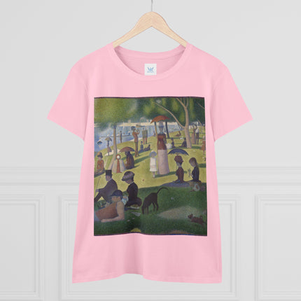 A Sunday on La Grande Jatte by Georges Seurat Women's Midweight Cotton Tee