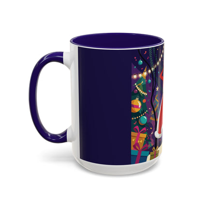 🎄❄️ The Christmas Snowball Dance Colorful Mug – Whimsical Holiday Fashion Fantasy