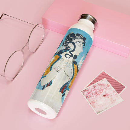 Reproduction of Ladies in Blue by Emile Gilliéron Slim Water Bottle