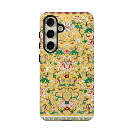 Yellow Botanical Pattern by Owen Jones Phone Cases