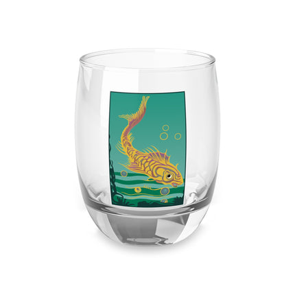 Golden Serenity Whiskey Glass
