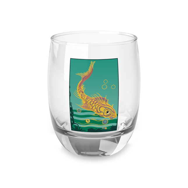 Golden Serenity Whiskey Glass