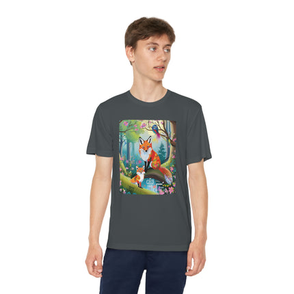 Mischievous Fox Youth Competitor Tee – Forest Fun & Whimsical Adventure