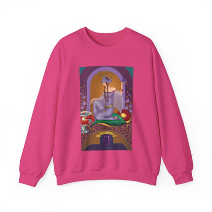 February & Amethyst (from the Gem Series) by Sofia Chiostri Heavy Blend™ Crewneck Sweatshirt