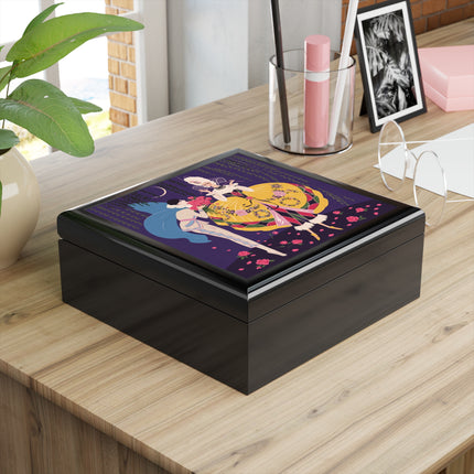 🌹🌙 The Queen Of The Midnight Roses Jewelry Box – Art Deco Garden Fantasy