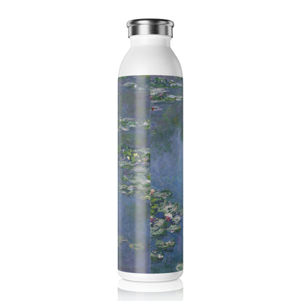 Water Lilies by Claude Monet Slim Water Bottle