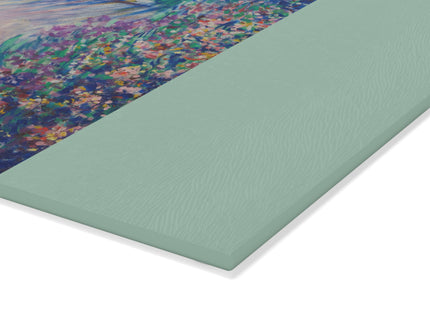 The Artist’s Garden by Theodore Earl Butler Glass Cutting Board