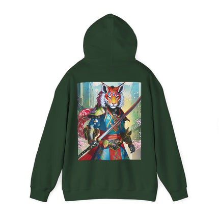 Cyberpunk Samurai Tiger – Heavy Blend™ Hooded Sweatshirt