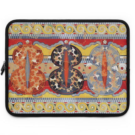 Reproduction of the Shield Frieze by Emile Gilliéron Laptop Sleeve