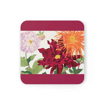 Dahlia by Tanigami Kônan Cork Back Coaster