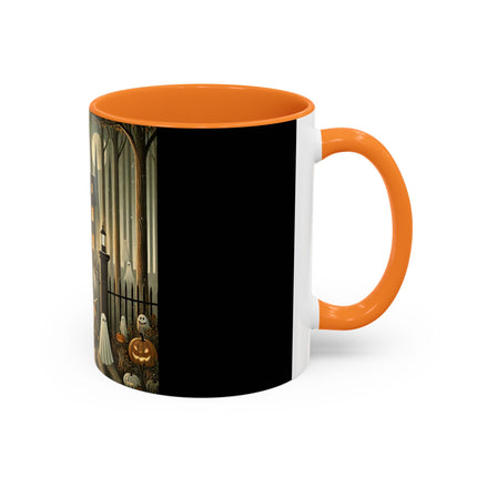 Ghostly Welcome – A Halloween Night Colorful Mugs (11oz, 15oz)