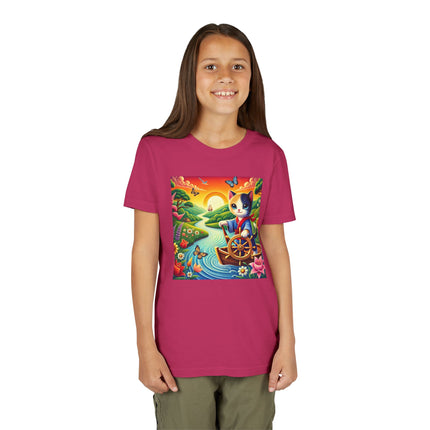 Sailor Kitten’s River Adventure Youth Short Sleeve Tee