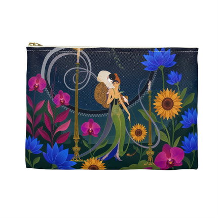 🌙🕯️ The Lady Of The Midnight Garden Accessory Pouch – Art Deco Nocturne