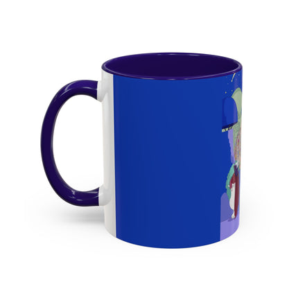 Wishes Beneath the Comet Sky Colorful Mug (11oz, 15oz) – Celestial Magic, Art Deco Elegance & Dreamy Wonder