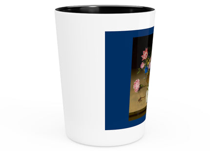 Flower Still Life by Ambrosius Bosschaert Ceramic Shot Glass