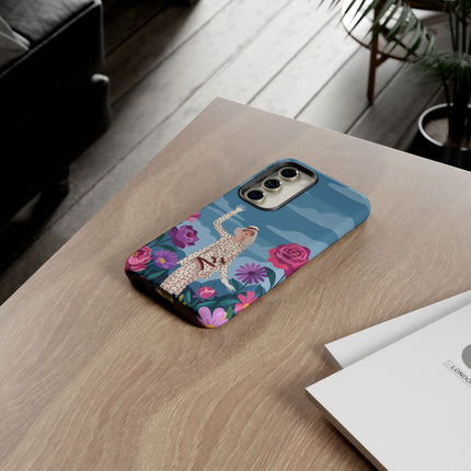 🌺👒 The Grand Flower Promenade Phone Case – Art Deco Fashion Illustration