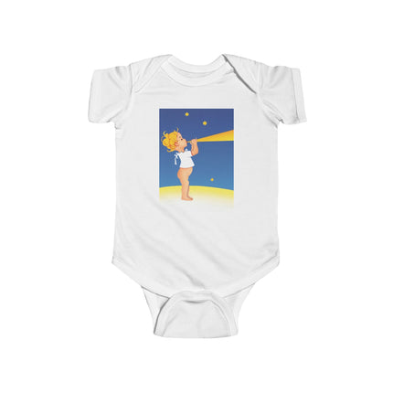 Moon Serenade Baby Bodysuit – Starry Night Whimsy & Dreamlike Charm