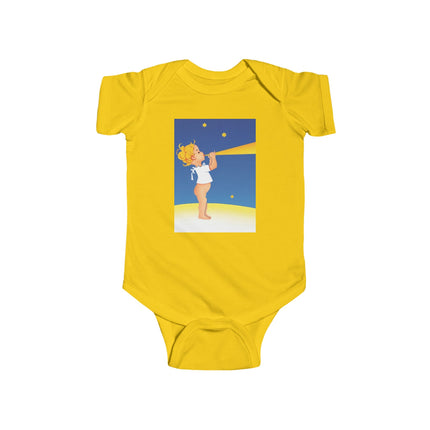 Moon Serenade Baby Bodysuit – Starry Night Whimsy & Dreamlike Charm