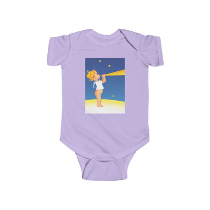 Moon Serenade Baby Bodysuit – Starry Night Whimsy & Dreamlike Charm