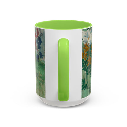 Flowers by August Babberger Colorful Mugs (11oz, 15oz)
