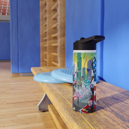 Fashion Cyberpunk CIA Robots Stainless Steel Water Bottle