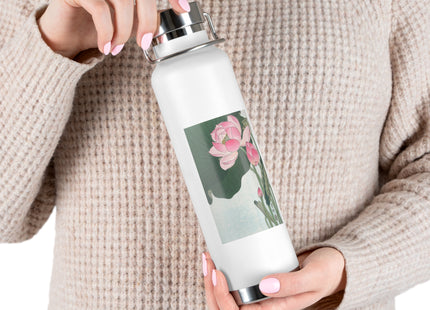 Blooming Lotus Flowers by Ohara Koson Vacuum Insulated Bottle, 22oz