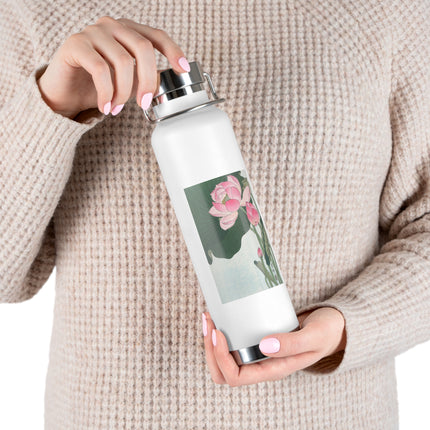 Blooming Lotus Flowers by Ohara Koson Vacuum Insulated Bottle, 22oz