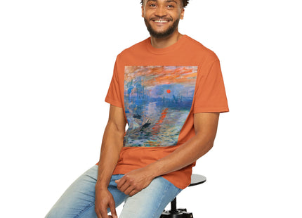 Sunrise by Claude Monet Unisex Garment-Dyed T-shirt