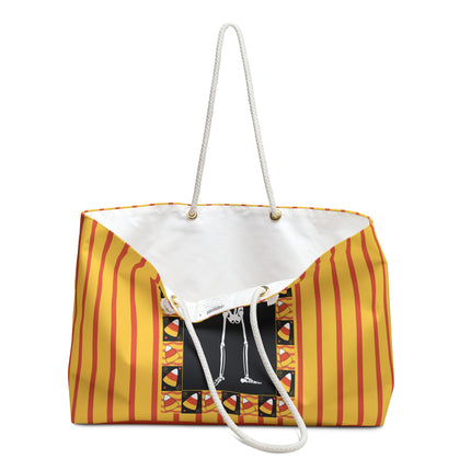 Candy Corn Skeleton Weekender Bag