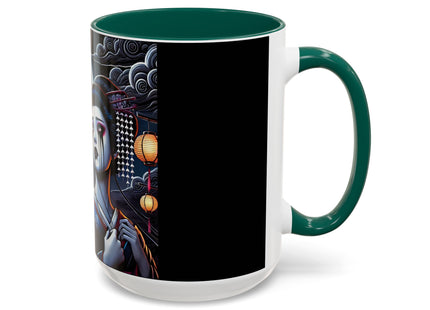 Geisha’s Black Ink Tears Colorful Mugs (11oz, 15oz)