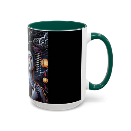 Geisha’s Black Ink Tears Colorful Mugs (11oz, 15oz)