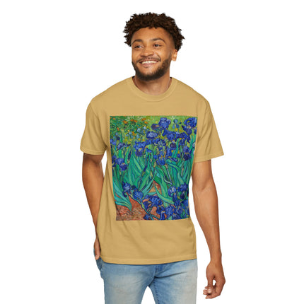 Irises by Van Gogh Unisex Garment-Dyed T-shirt