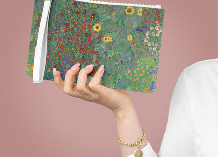 Farm Garden With Sunflowers Clutch Bag