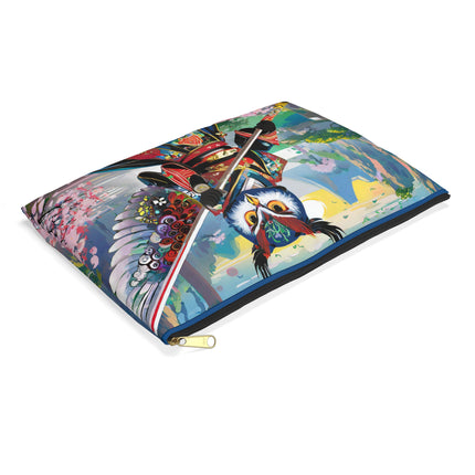 Cyberpunk Samurai Owl Pencil Case