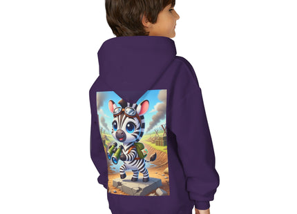 Zebra Lookout Youth Heavy Blend Hooded Sweatshirt