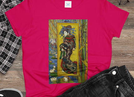 Courtesan (after Eisen) by Vincent van Gogh Women's Midweight Cotton Tee