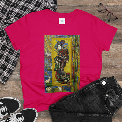 Courtesan (after Eisen) by Vincent van Gogh Women's Midweight Cotton Tee