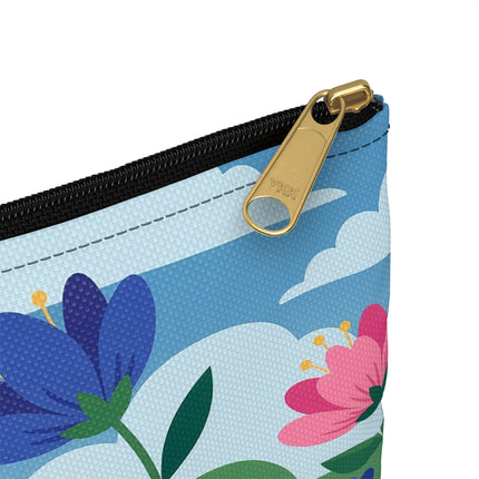 🌸🎩 The Lady Of The Grand Flower Garden Accessory Pouch – Art Deco Fashion Illustration