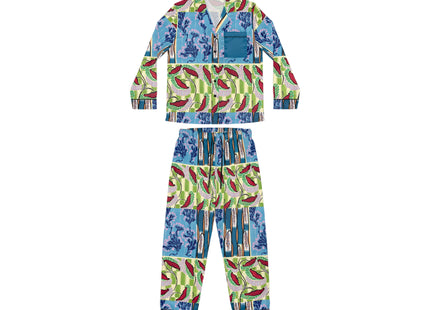 Floral Pattern by Emile-Alain Séguy Women's Satin Pajamas (AOP)